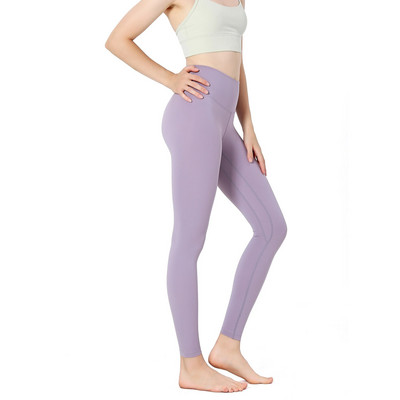 Безшевни панталони с висока талия за жени Йога облекло Клинове за фитнес Дамски спортни дрехи Чорапогащи за бягане Нови летни клинове