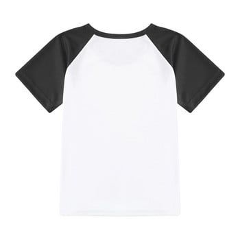 Boys Kids Casual T-shirt που στεγνώνει γρήγορα Color Block Αθλητικά πουκάμισα Top Tee Breathable Running T-shirts Παιδικά αθλητικά ρούχα