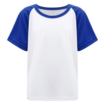 Момчета Детски ежедневни бързосъхнещи тениски Color Block Workout Спортни ризи Топ тениска Дишащи тениски за бягане Детско спортно облекло