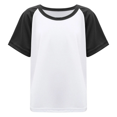 Момчета Детски ежедневни бързосъхнещи тениски Color Block Workout Спортни ризи Топ тениска Дишащи тениски за бягане Детско спортно облекло