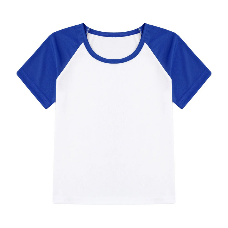 Момчета Детски ежедневни бързосъхнещи тениски Color Block Workout Спортни ризи Топ тениска Дишащи тениски за бягане Детско спортно облекло
