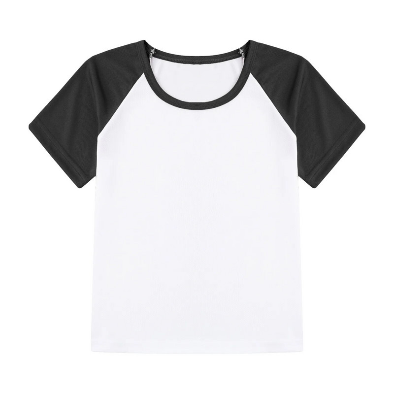 Момчета Детски ежедневни бързосъхнещи тениски Color Block Workout Спортни ризи Топ тениска Дишащи тениски за бягане Детско спортно облекло