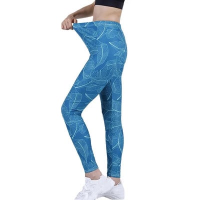 INDJXND női leggings Fitness Push Up nyakkendő-festett graffiti edzőterem légáteresztő szexi magas derekú edzés kötött poliészter bokáig