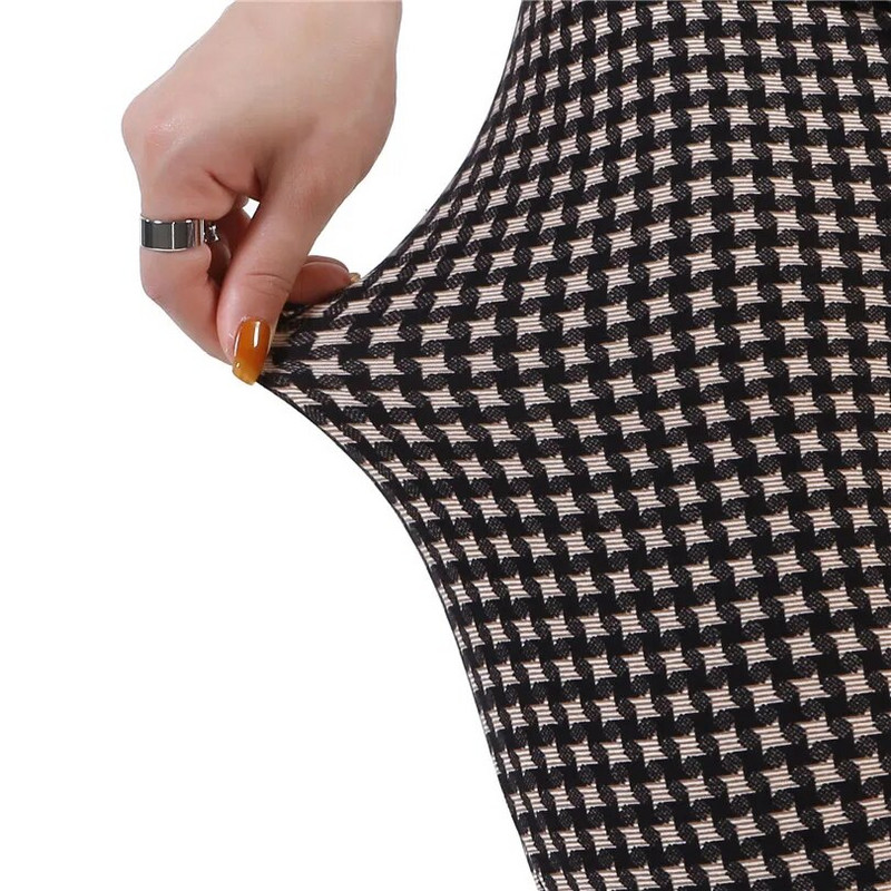 INDJXND Γυναικεία κολάν Grid Print Exercise Fitness Καρό υψηλής ελαστικότητας Push Up Legging Γυναικείο σέξι παντελόνι Παντελόνι μέχρι τον αστράγαλο