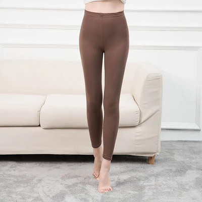 INDJXND Неонови еластични клинове, бели, с висока талия, дамски тесни женски панталони с висока талия и висока талия, летни клинове в бонбонени цветове