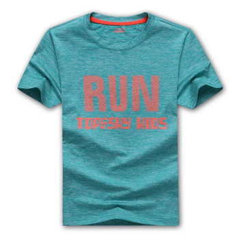 Παιδικά καλοκαιρινά γράμματα ρουχισμού Μοτίβο για αγόρια για κορίτσια Μπλουζάκι με κοντομάνικο γρήγορο στέγνωμα για παιδιά με αθλητικά μπλουζάκια για τρέξιμο