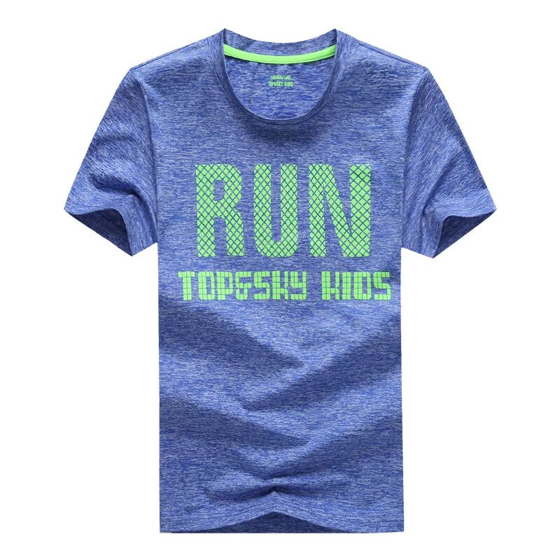 Bērnu Vasaras Apģērbs Burti Raksti Zēni Meitenes Īsām piedurknēm Ātri Žāvošs T-krekls Bērniem Virsdrēbes Sporta Skriešanas Topi-Tee