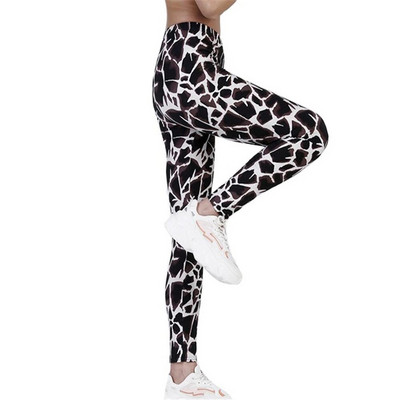 INDJXND Sportiniai antblauzdžiai Moteriški spausdinti pėdkelnės Joga Kelnės Sporto Apranga Moteriška treniruotė Moterų iki kulkšnių Lieknas pavasaris, karštas ruduo