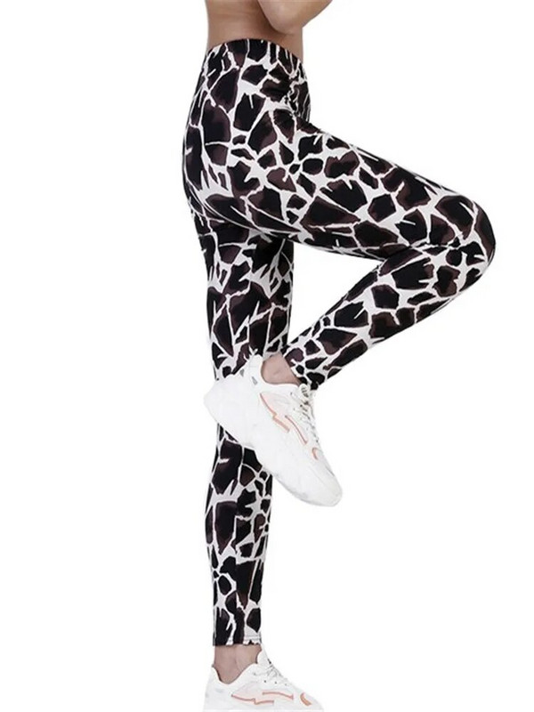 INDJXND Sportiniai antblauzdžiai Moteriški spausdinti pėdkelnės Joga Kelnės Sporto Apranga Moteriška treniruotė Moterų iki kulkšnių Lieknas pavasaris, karštas ruduo