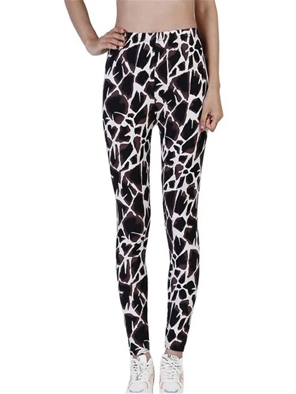 INDJXND Sportiniai antblauzdžiai Moteriški spausdinti pėdkelnės Joga Kelnės Sporto Apranga Moteriška treniruotė Moterų iki kulkšnių Lieknas pavasaris, karštas ruduo