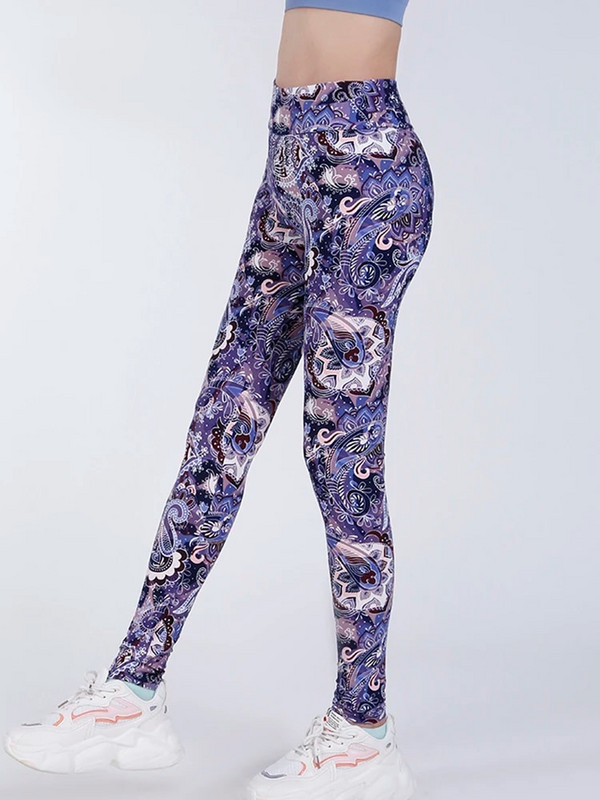 CUHAKCI Дамски чорапогащник с висока талия Фитнес облекло Йога панталони с щампа кашу Клинове Секси тренировъчни фитнес леггинси Дамски горещи 2022 г.