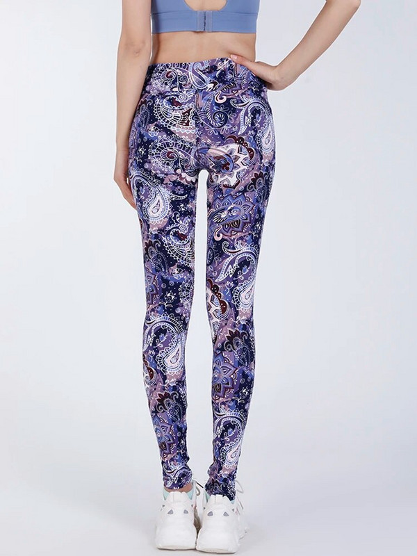 CUHAKCI Дамски чорапогащник с висока талия Фитнес облекло Йога панталони с щампа кашу Клинове Секси тренировъчни фитнес леггинси Дамски горещи 2022 г.