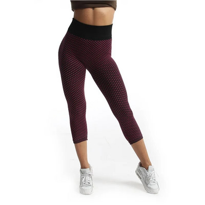 YSDNCHI Push Up Leggings Дишащи тренировъчни Capris Sport Leggins Безшевни високи талии до средата на прасеца Дамско облекло за фитнес Йога