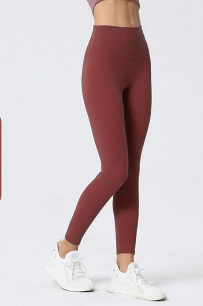 Спортни клинове Дамски безшевни панталони за йога, джоб с висока талия, без предно усещане за голи клинове, фитнес, фитнес, чорапогащи, дамски дрехи