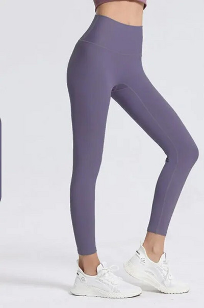 Спортни клинове Дамски безшевни панталони за йога, джоб с висока талия, без предно усещане за голи клинове, фитнес, фитнес, чорапогащи, дамски дрехи