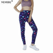 YGYEEG Клинове с любовни писма Спорт Дамски фитнес Push Up Йога панталони Висока талия Тренировка Бягане Спортно облекло Фитнес чорапогащи Облекло