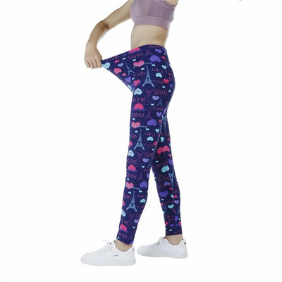 YGYEEG Клинове с любовни писма Спорт Дамски фитнес Push Up Йога панталони Висока талия Тренировка Бягане Спортно облекло Фитнес чорапогащи Облекло