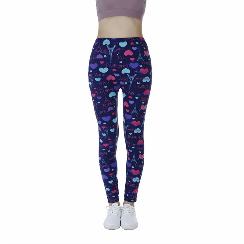 YGYEEG Клинове с любовни писма Спорт Дамски фитнес Push Up Йога панталони Висока талия Тренировка Бягане Спортно облекло Фитнес чорапогащи Облекло