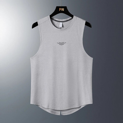 Muška fitness odjeća za trening trčanja, ležerna, elastična, prozračna, brzo sušeća majica bez rukava, prsluk za trčanje, odjeća za teretanu, muškarci