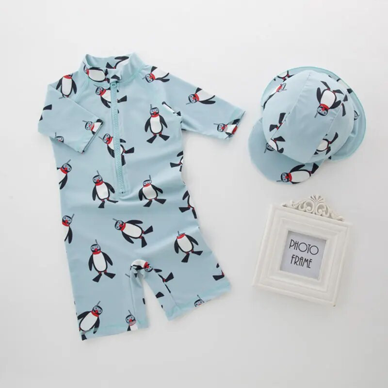 Meiteņu peldkostīms ar garām piedurknēm viendaļīgs peldkostīms bērniem, mazuļiem multfilmas UPF50+ Rash Guards zīdaiņu peldkostīmu Korejas komplekti