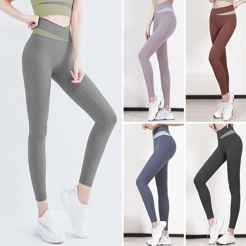 Момиче Push Up Leggins Чорапогащи Спортни клинове с висока талия Женски безшевни йога ежедневни панталони Дишащи фитнес клинове Дамско облекло