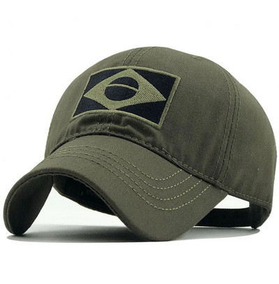 Нова тактическа бейзболна шапка за мъже лятна шапка с бразилско знаме Слънцезащитна шапка със закопчалка Мъжка модна ежедневна бейзболна шапка за голф Airsoft шапка