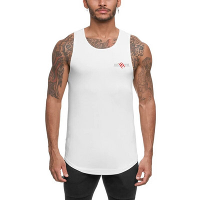 Летни мъжки мрежести дишащи тънки жилетки Бодибилдинг фитнес бягане Потници Тренировка Долна тениска Спортни ризи без ръкави