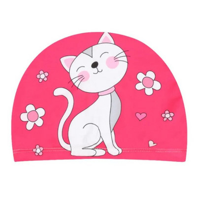 Jaunas jaukas Anime bērnu ūdensnecaurlaidīgas peldcepures Aizsargājošas ausis Gari mati Sporta peldbaseina cepure multfilmas peldcepures bērniem