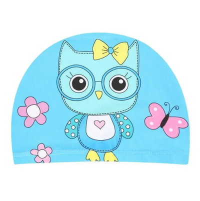 Jaunas jaukas Anime bērnu ūdensnecaurlaidīgas peldcepures Aizsargājošas ausis Gari mati Sporta peldbaseina cepure multfilmas peldcepures bērniem