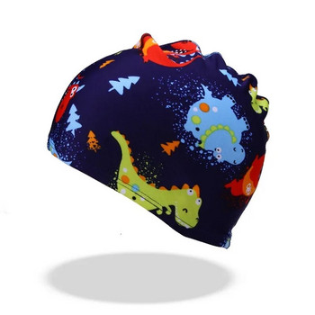 Детски анимационни шапки за плуване Животни с щампа на динозаври Момчета Момичета Шапка за плуване Оборудване за басейн Детски аксесоари за плуване