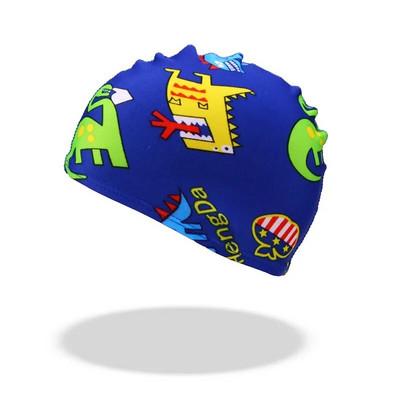 Bērnu multfilmu peldcepures Dzīvnieku dinozauru apdruka zēni meitenes peldcepure baseina aprīkojums bērniem peldēšanas piederumi