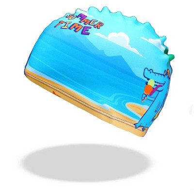 Bērnu multfilmu peldcepures Dzīvnieku dinozauru apdruka zēni meitenes peldcepure baseina aprīkojums bērniem peldēšanas piederumi