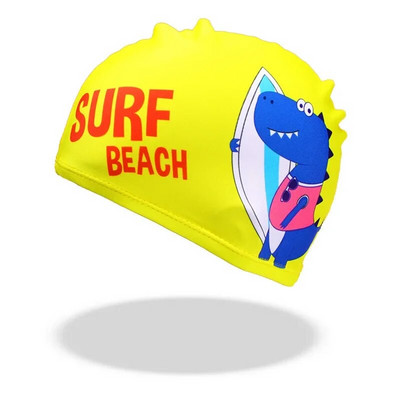 Bērnu multfilmu peldcepures Dzīvnieku dinozauru apdruka zēni meitenes peldcepure baseina aprīkojums bērniem peldēšanas piederumi