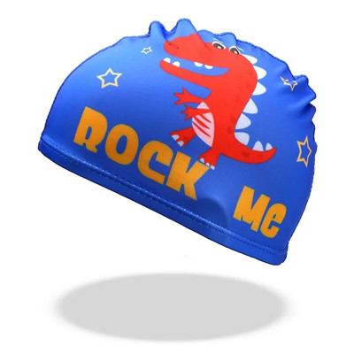 Bērnu multfilmu peldcepures Dzīvnieku dinozauru apdruka zēni meitenes peldcepure baseina aprīkojums bērniem peldēšanas piederumi