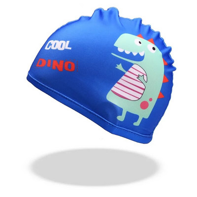 Bērnu multfilmu peldcepures Dzīvnieku dinozauru apdruka zēni meitenes peldcepure baseina aprīkojums bērniem peldēšanas piederumi