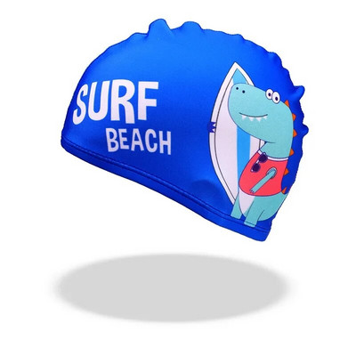 Bērnu multfilmu peldcepures Dzīvnieku dinozauru apdruka zēni meitenes peldcepure baseina aprīkojums bērniem peldēšanas piederumi