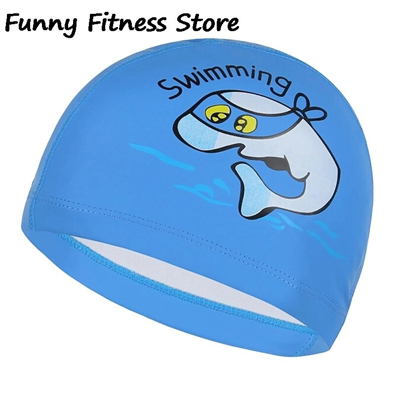 Vandeniui atspari plaukimo kepurė berniukams mergaičių ausų apsauga nardymo įranga vaikams plaukimo kepuraitė animacinių filmų delfinų plaukų apsauga vaikams silikoninės kepurės