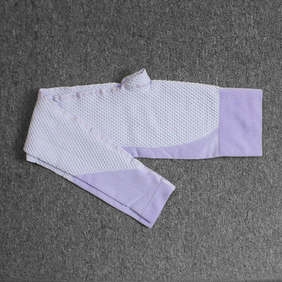 Bešavne rebraste sportske tajice s visokim strukom Slim Fit Sivo ružičaste joga hlače za trčanje za žene Gym Fitness tajice Push Up