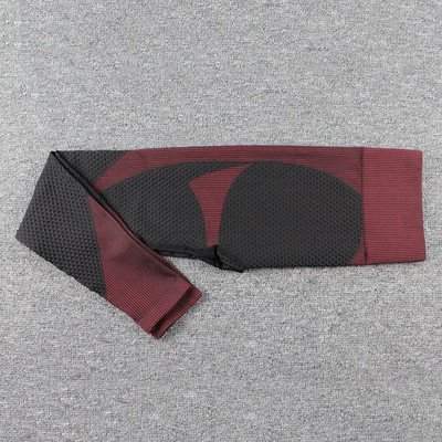 Bešavne rebraste sportske tajice s visokim strukom Slim Fit Sivo ružičaste joga hlače za trčanje za žene Gym Fitness tajice Push Up