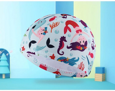 Bērnu peldcepure zēniem un meitenēm bērnu multfilmu bērnu peldcepure meitenēm ērta peldcepure