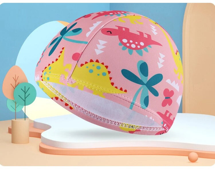 Bērnu peldcepure zēniem un meitenēm bērnu multfilmu bērnu peldcepure meitenēm ērta peldcepure