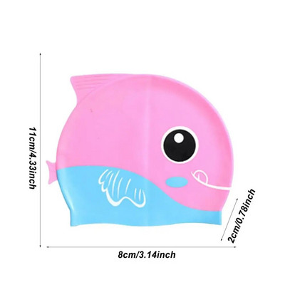 Peldēšana bērniem Bērniem Ausu aizsardzība Ūdensnecaurlaidīga peldēšanās S Cute Elastīgs Silikona Peldbaseins Zēniem Meitenes