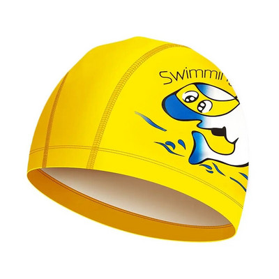 Gari mati Aizsargā karikatūra Drukāts Brīvs izmērs Peldcepures Bērniem Peldcepure Baseins Peldcepures Elastīga Pu Turban