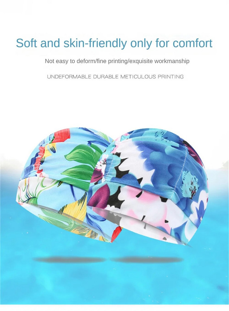 Dječja kapa za plivanje Vodootporna njega kose PU Sharks presvučena tkaninom Kapa za kupanje u bazenu Šešir za dječake Djevojčice