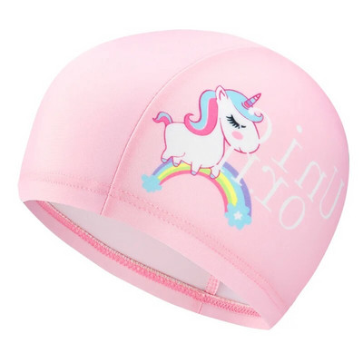 Nova dječja kapa za plivanje Crtani udobna platnena kapa Dječja rastezljiva kapa za plivanje Osnovnoškolska oprema za bazen za djevojčice