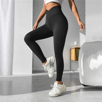 2023 νάιλον πλάτη V παντελόνι γιόγκα με πισινό Γυναικείο γυμναστήριο γυμναστική για τρέξιμο Scrunch κολάν Παντελόνια για τζόκινγκ ενεργά ρούχα