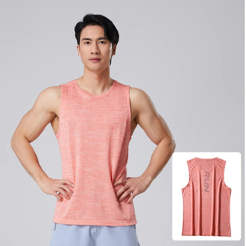Muški tanak prozračni sportski prsluk za trčanje Sportska teretana za trčanje