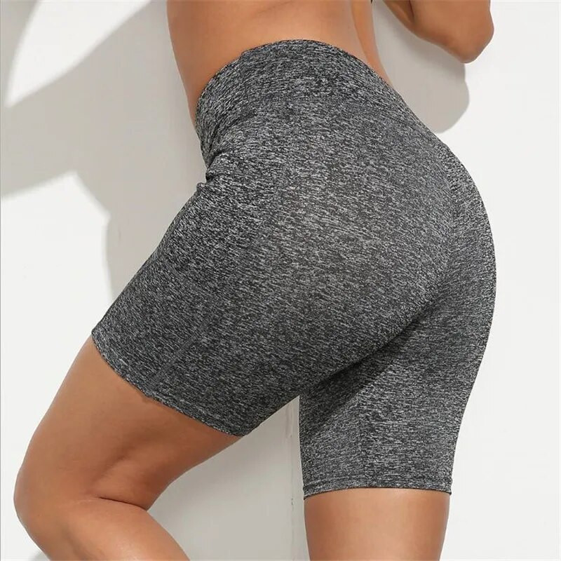 Fitness Shorts Naiste Joogapüksid Tasku Sport säärised Õmblusteta Quick Dry Spordipüksid Jooksu lühikesed sukkpüksid Femme Workout Mujer