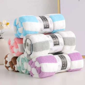 Комплекти абсорбиращи бързосъхнещи кърпи за баня с обикновени ивици Меки кърпи за лице за ръце Микрофибър за баня Comefor Swim хавлии за баня