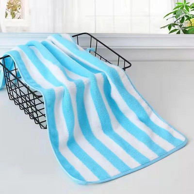 Simple Stripes nedvszívó, gyorsan száradó fürdőlepedők készletek Puha felnőttek arcra Kéztörölközők Fürdőszoba Mikroszálas Comefor Swim fürdőlepedők